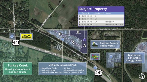 McGinley Industrial Park Land: NW 128th Lane, Gainesville, FL 32653